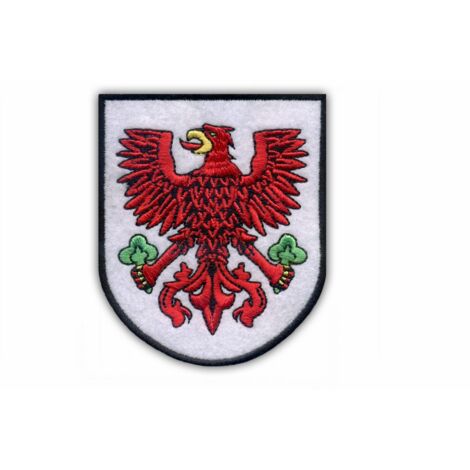 Patchion Wappen Gorzow Wielkopolski – Magnetische Rückseite – Gestickter Aufnäher/Abzeichen/Emblem