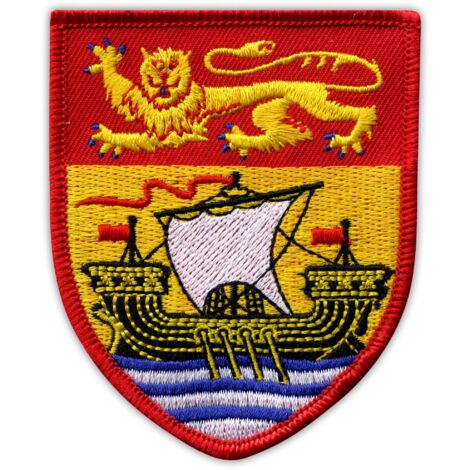 Patchion Wappen New Brunswick – Magnetische Rückseite – Gestickter Aufnäher/Abzeichen/Emblem