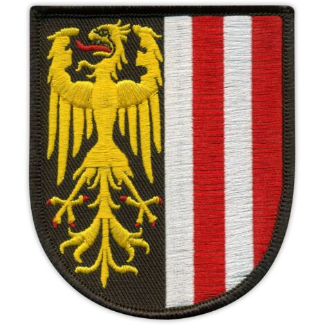 Patchion Wappen von Oberösterreich – Magnetische Rückseite – Gestickter Aufnäher/Abzeichen/Emblem