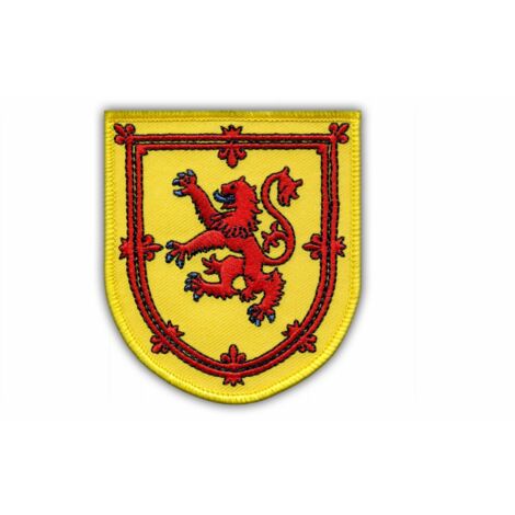 Patchion Wappen von Schottland – selbstklebende Rückseite – bestickter Aufnäher/Abzeichen/Emblem