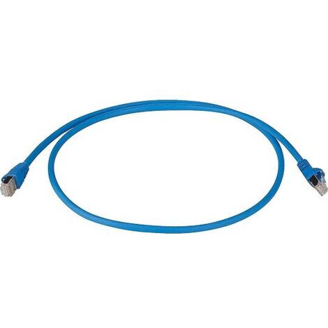 Patchkabel Cat.6A MP8 FS 500 LSZH - 0,5 m, blau