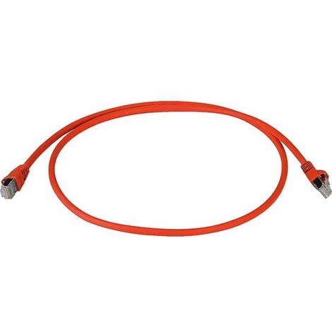 Patchkabel Cat.6A MP8 FS 500 LSZH - 25,0 m, rot
