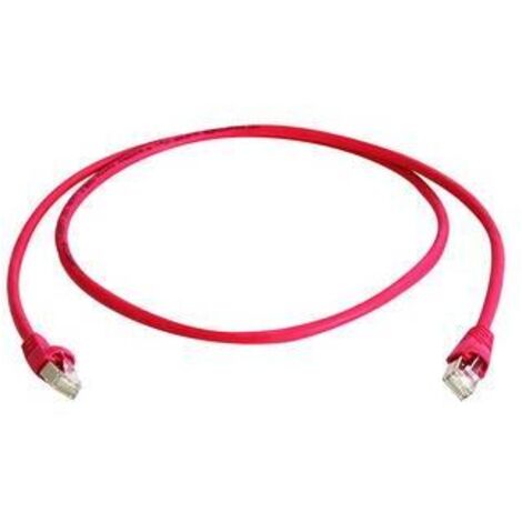 Patchkabel Cat.6A MP8 FS 500 LSZH - 5,0 m, rot
