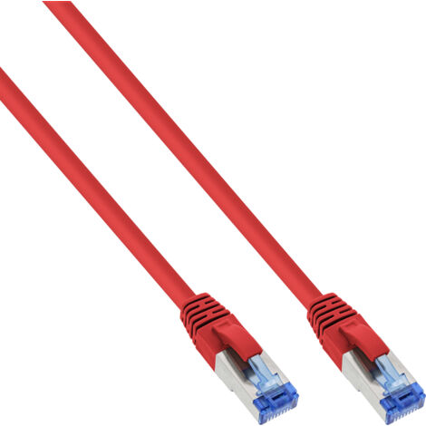 Patchkabel Cat.6A, S/FTP (PiMf), 500MHz, rouge