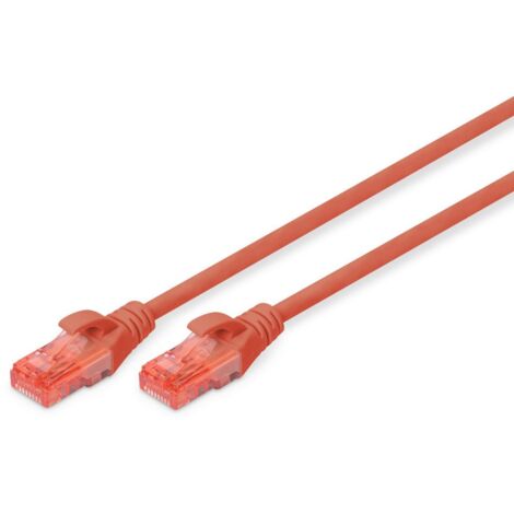 Patchkabel Digitus CAT 6, U-UTP, PVC AWG 26/7, 2 m, rot, DK-1612-020/R