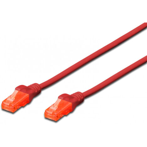 Patchkabel DIGITUS UTP Kat. 6 5m PVC rot