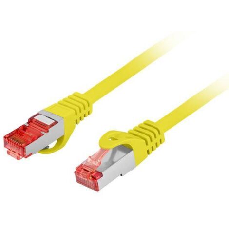 Patchkabel Lanberg S/FTP Kat. 6 10 m LSZH CU Fluke bestanden gelb