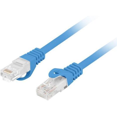 Patchkabel Lanberg UTP Kat. 6 0,25 m LSZH CU Fluke bestanden blau