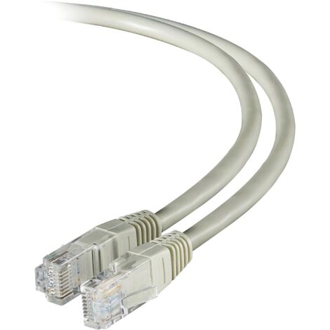 Patchkabel RJ45 CAT6 schnelles Netzwerkkabel, ideal für Computer-Verbindungen, grau 5m