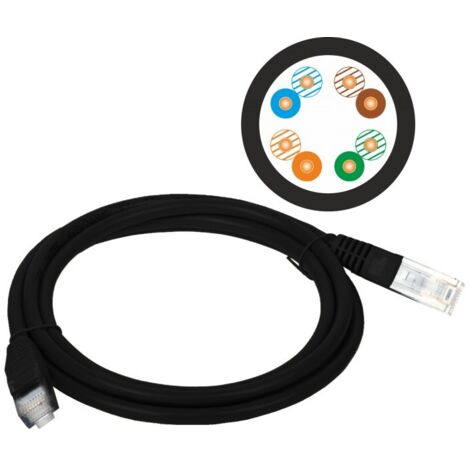 Patchkabel U/UTP Kat.5e PVC 2,0m schwarz ALANTEC