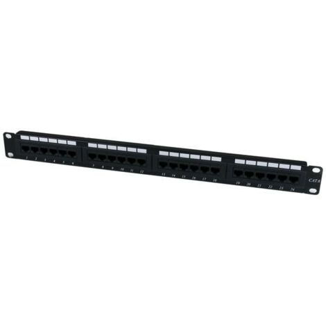 Patchpanel 24 Ports - STARTECH - C6PANEL24 - Cat6 - RJ45 - 1U Rackmontage