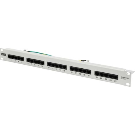 Patchpanel CAT3 25P ISDN Telefon ISDN SCHWARZ