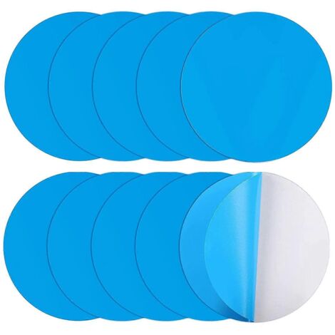 Patchs de réparation auto-adhésifs pour piscines, paquet de 10 en PVC--