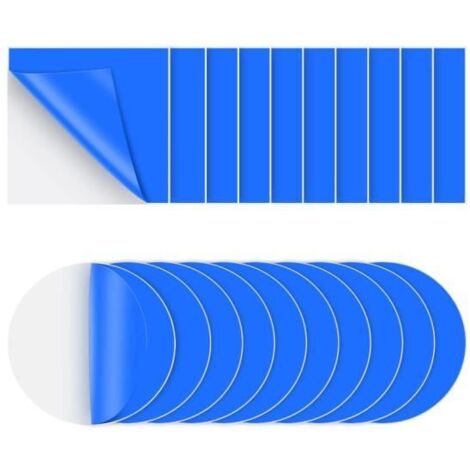 Patchs de Réparation pour Piscine - 40 Pièces - Auto-Adhésifs en PVC - Formes Carrée et Ronde