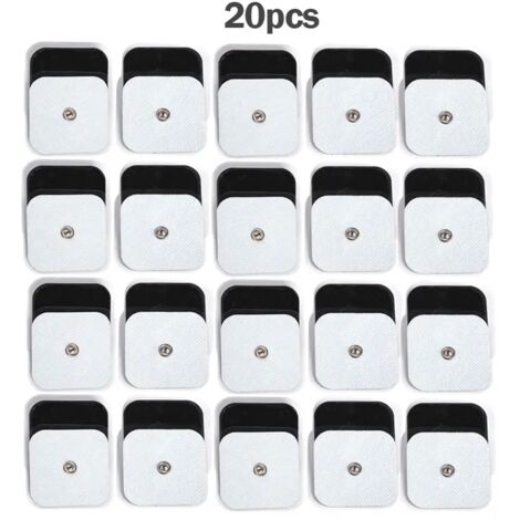Patchs d'électrodes auto-adhésifs en gel pour massage par électrodes numériques, acupuncture, TENS, pour la relaxation musculaire (EMS) 05869-AquaForge