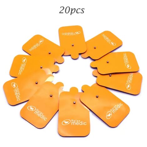 Patchs d'électrodes auto-adhésifs en gel pour massage par électrodes numériques, acupuncture, TENS, pour la relaxation musculaire (EMS) 05872-AquaForge