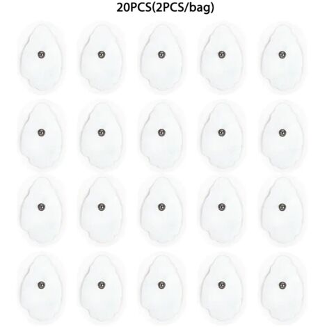 Patchs d'électrodes auto-adhésifs en gel pour massage par électrodes numériques, acupuncture, TENS, pour la relaxation musculaire EMS05871-AquaForge
