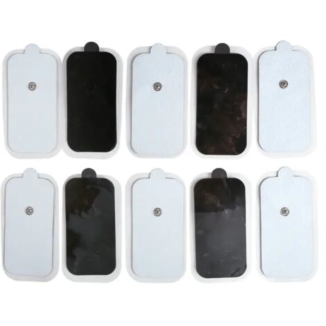 Patchs d'électrodes auto-adhésifs en gel pour massage par électrostimulation musculaire (EMS) - 05789-AquaForge