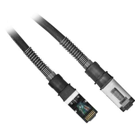 Patchsee Patchkabel RJ45 Cat.6a FTP, Kabel, schwarz, 4,9 Meter