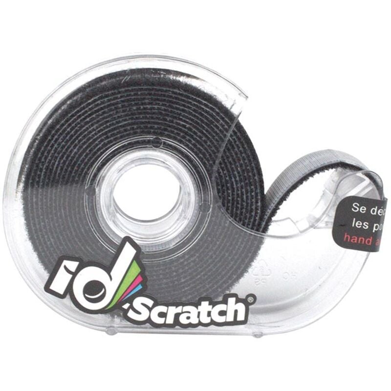 ID-Scratch Klettband - Rolle 2m x 2cm - Farbe schwarz