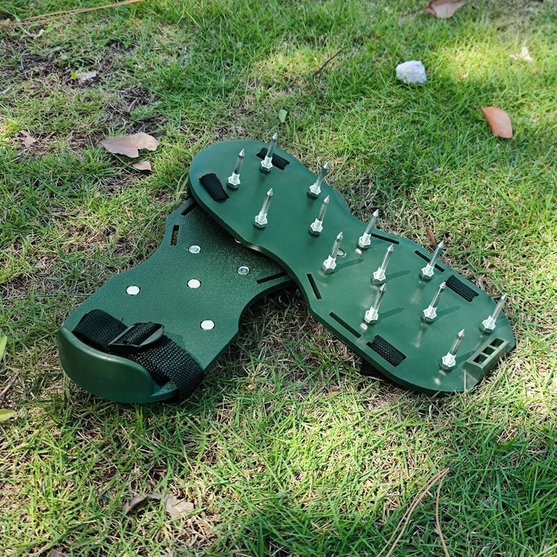 Patchwork clous chaussures, jardin herbe terre de pin 4.2cm herbe clous chaussures de terre de pin gonflable de pelouse, vert