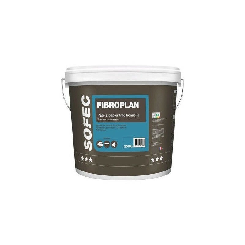 Sofec - Pâte à papier traditionnelle Fibroplan 25kg