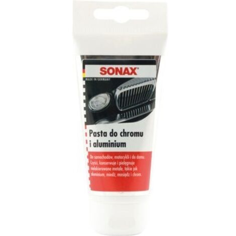 Pâte à polir Sonax pour chrome et aluminium - Élimine la rouille et redonne de la brillance