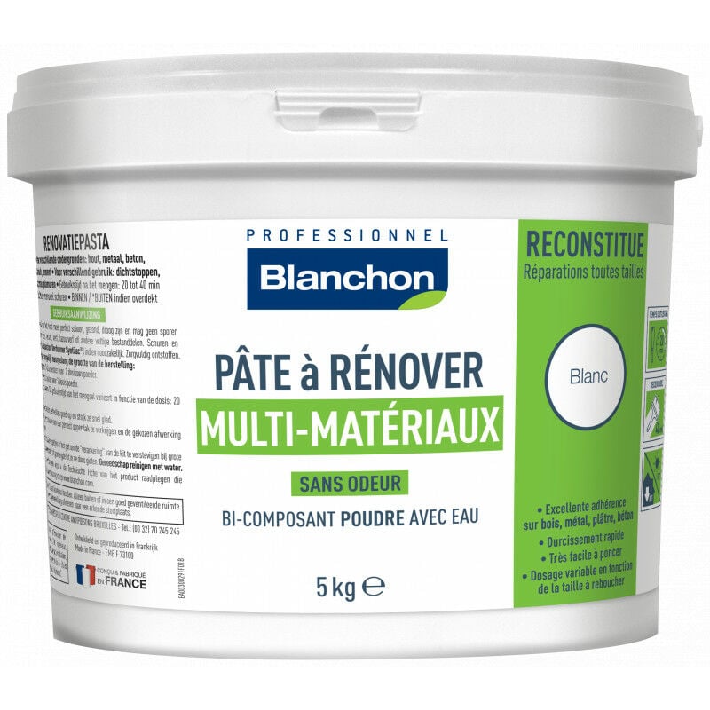 Blanchon - Pâte à rénover - Bi-composant avec eau 5Kg