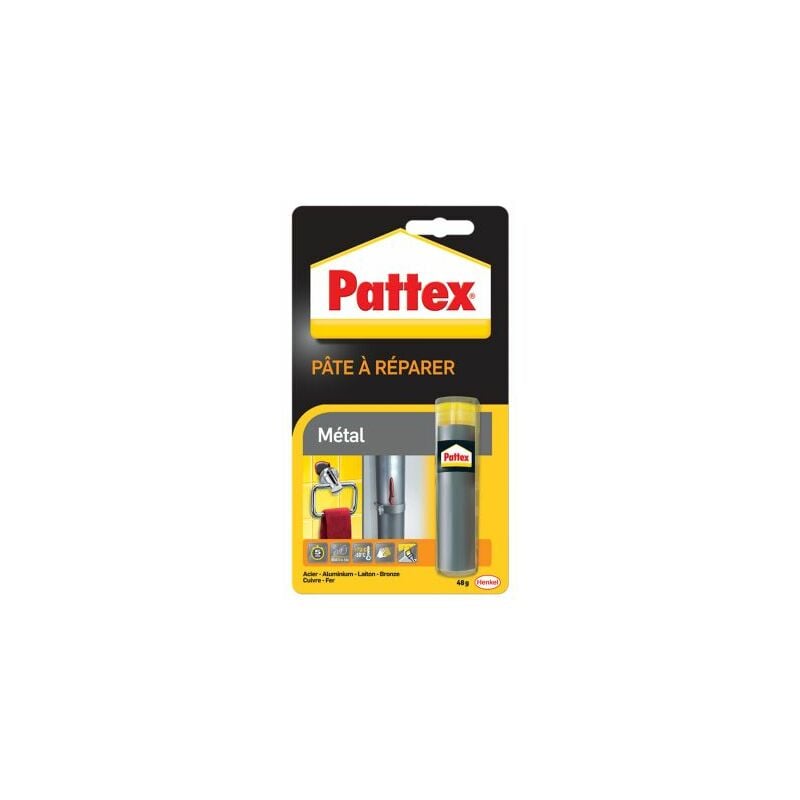 Pâte à réparer 48g métal Pattex 1875425