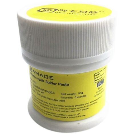 Pâte à souder M13 50 g, température moyenne, pour outils BGA de circuits imprimés de téléphones.