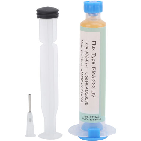 Pâte à souder RMA‑223‑UV avec aiguille poussoir pour la réparation de puces de téléphone portable, soudure