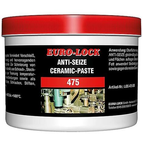 Pâte céramique Anti-Seize EURO-LOCK LOS 475 boîte 500g