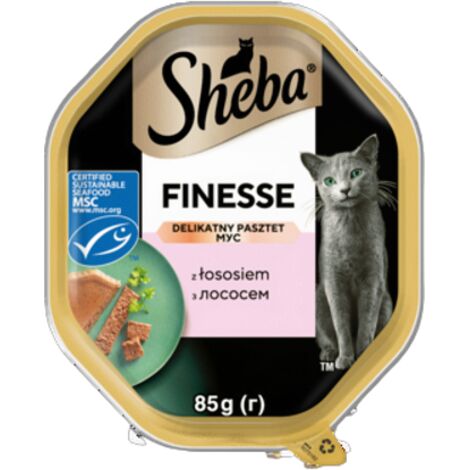 Paté de salmón delicado Sheba Finesse 85 g