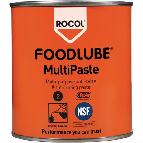 Pâte lubrifiante anti-grippage FOODLUBE® MultiPaste 500g bidon blanc ROCOL (Par 6)