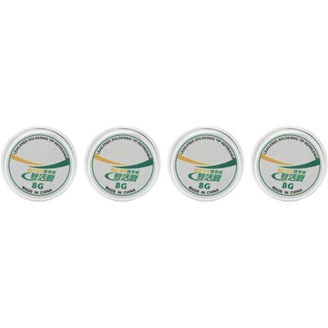 Pâte Nettoyante Rafraîchissante Pour Pointe De Soudure 4 Pièces Poudre D Étain 20g