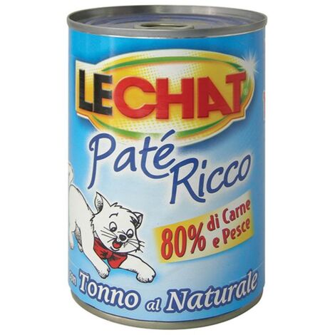 PATE' PER GATTI 'LECHAT RICCO' tonno naturale - gr 400