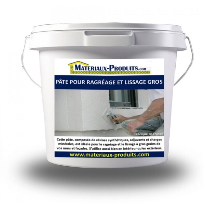 Matpro - Pâte pour ragréage et lissage gros grain - 15 Kg Blanc cassé