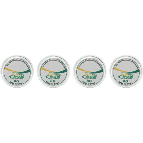 Pâte propre rafraîchissante pour pointe de soudure, 4 pièces, poudre d'étain, pâte de résurrection pour oxyde de fer à souder, 30g