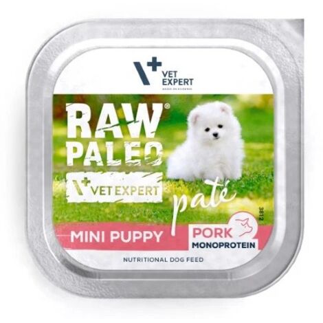 Paté RAW PALEO Mini Puppy Maiale 150g