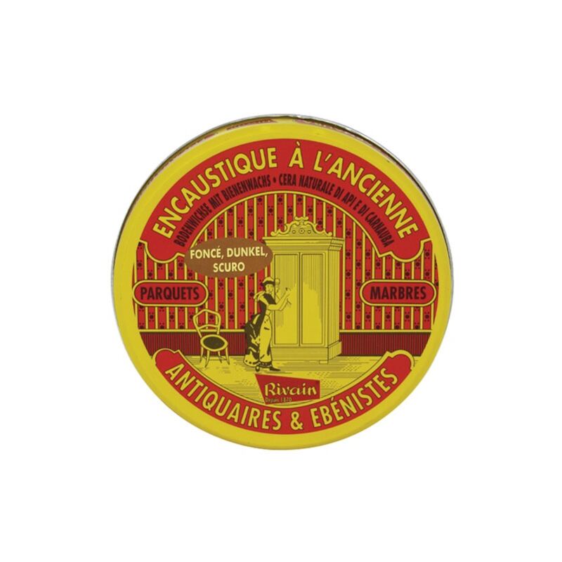 Rivain - encaustique à l'ancienne pâte bois foncé 250ml