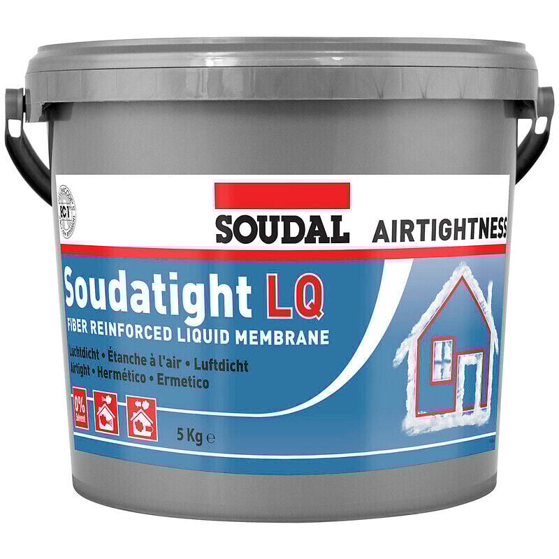 Soudal - Pate polymère soudatight - Vendu à l'unité - Type : Pate - Conditionnement : Bidon - Application : Pinceau - Quantité : 4,5kg