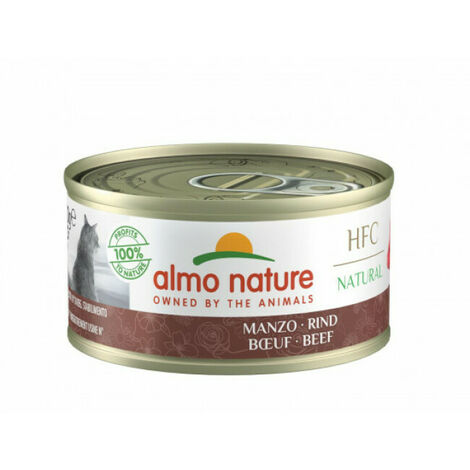 Pâtée pour chat Almo Nature HFC Natural 6 Boites 70 g Boeuf