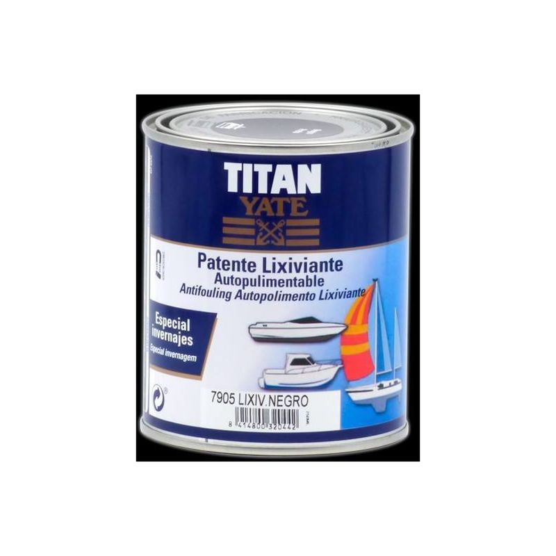 

Patente Autopulimentable Lixiviante 750 mL | 750 mL - 7905 Negro - Titan