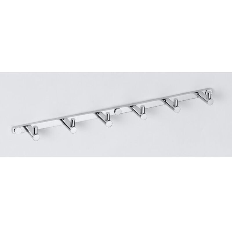 Sapho X-Round - Crochet de serviette avec 6 crochets, chrome XR206