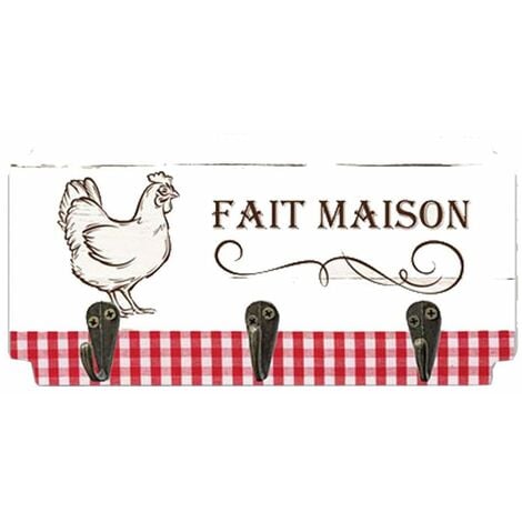 SUD TRADING Patère à torchons 3 crochets fait maison