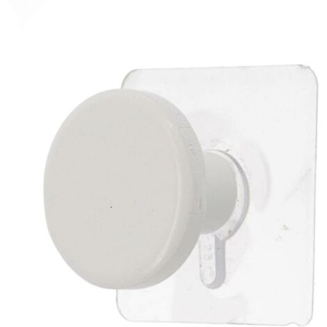 Patere bambou d4,5cm peint sur sticker - blanc - Tendance