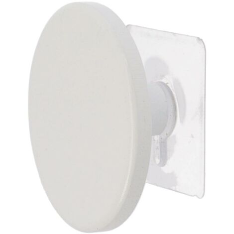 Patere bambou d8,5cm peint sur sticker - blanc - Tendance