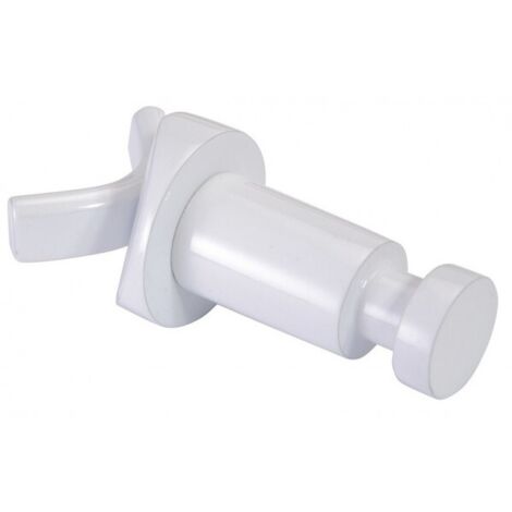 Patère blanche réglable RAWELL pour radiateur 3,2x3,2x8 cm