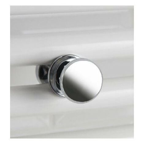 Patère bouton pour sèche-serviettes à tubes ronds - Chrome