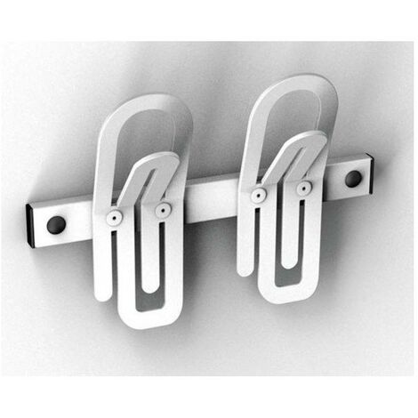 Patere Clip Bleu Acier 144x55mm